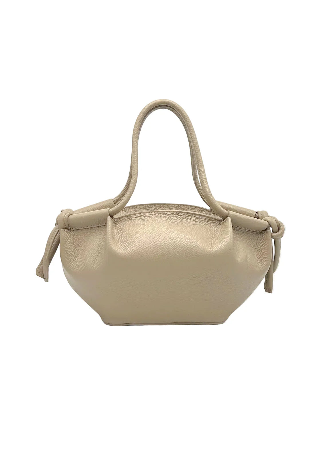 Borsa a Mano da Donna in Vera Pelle, Tracolla Removibile, Made in Italy – art. 112727 Kakhi