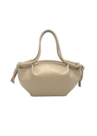 Borsa a Mano da Donna in Vera Pelle, Tracolla Removibile, Made in Italy – art. 112727 Kakhi