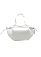 Borsa a Mano da Donna in Vera Pelle, Tracolla Removibile, Made in Italy – art. 112727 Bianco