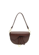 Borsa a Tracolla da Donna in Vera Pelle, 2 Tracolle Removibili, Made in Italy – art. 112736 Marrone - 378