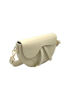 Borsa a Tracolla da Donna in Vera Pelle, 2 Tracolle Removibili, Made in Italy – art. 112736 Beige