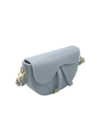 Borsa a Tracolla da Donna in Vera Pelle, 2 Tracolle Removibili, Made in Italy – art. 112736 Pietra Azzurra - 374