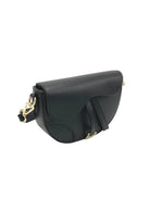 Borsa a Tracolla da Donna in Vera Pelle, 2 Tracolle Removibili, Made in Italy – art. 112736 Nero