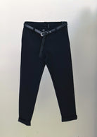Completo Tailleur Donna Elegante | Blazer & Pantalone Slim Fit – Stile Business Moderno Nero Pantaloni