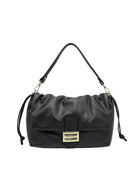 Borsa a Tracolla da Donna in Vera Pelle, 2 Tracolle Removibili, Made in Italy – art. 112747 Nero