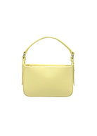 Borsa a tracolla piccola in vera pelle, Made in Italy, art. 112753 Giallo