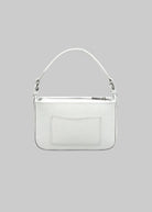 Borsa a tracolla piccola in vera pelle, Made in Italy, art. 112753 Bianco