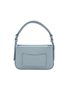 Borsa a tracolla piccola in vera pelle, Made in Italy, art. 112753 Azzurro cielo