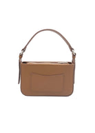Borsa a tracolla piccola in vera pelle, Made in Italy, art. 112753 Marrone
