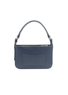 Borsa a tracolla piccola in vera pelle, Made in Italy, art. 112753 Blue Geranio
