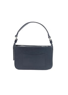 Borsa a tracolla piccola in vera pelle, Made in Italy, art. 112753 Marrone scuro
