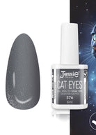 Gel Smalto Cat Eye Semipermanente 6ml – Jessie Milano | 24 Colori Grigio Scuro - 376