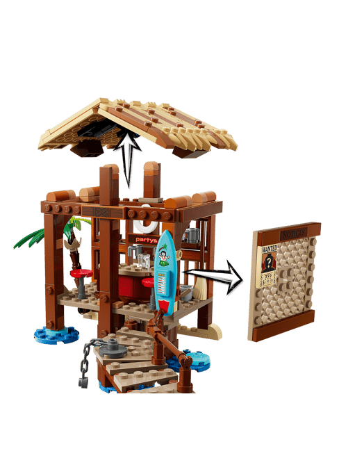 Lego one piece la capanna del villaggio foosha