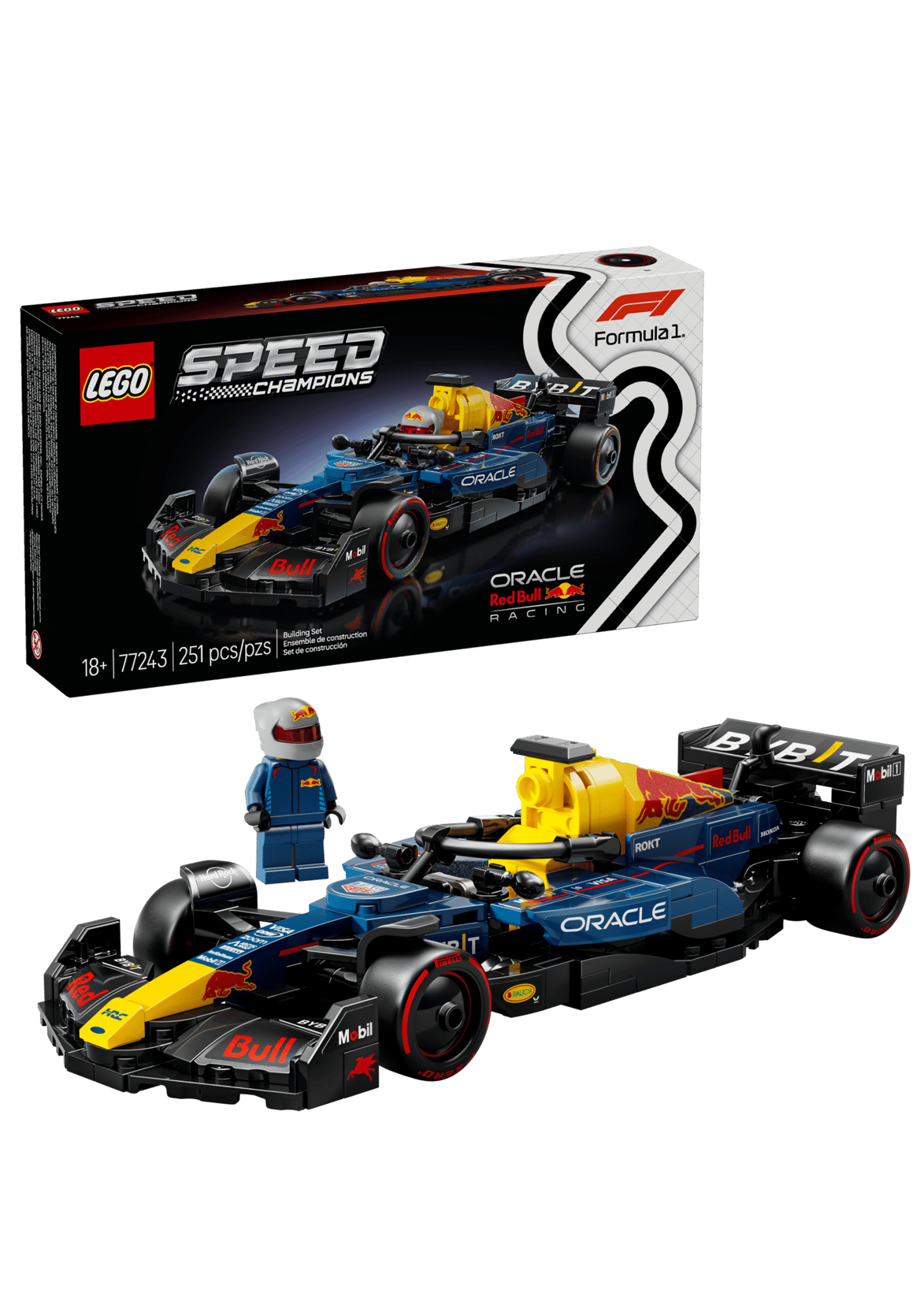 Lego auto da corsa f1 oracle red bull racing rb20