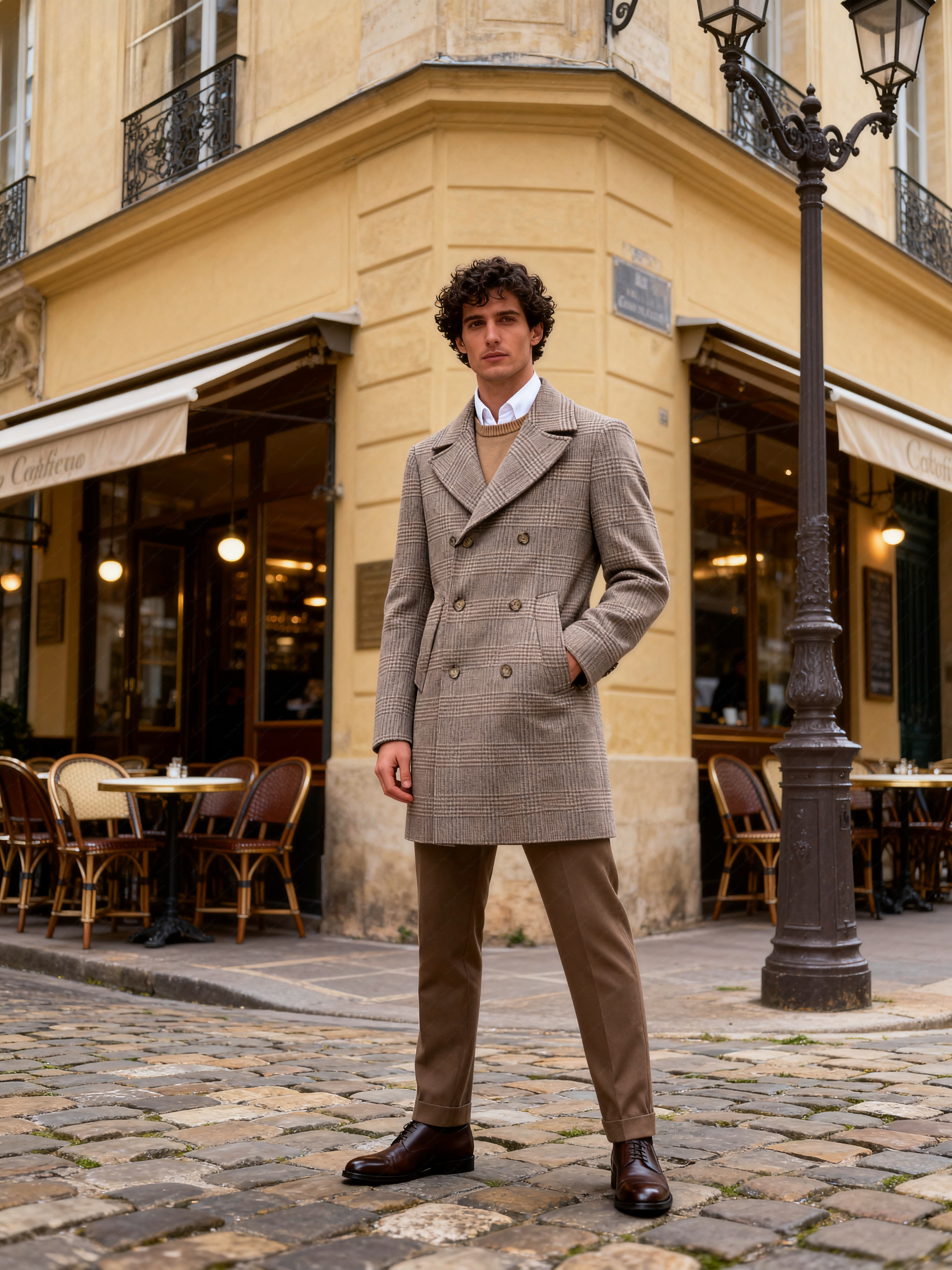 Cappotto Doppiopetto Principe di Galles – Eleganza Italiana T214
