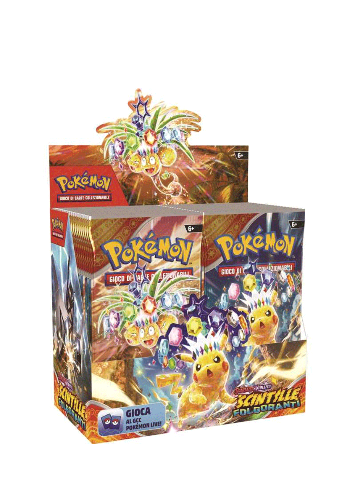 Pokémon GCC Display 36 Buste | Scarlatto & Violetto – Scintille Folgoranti | Italiano