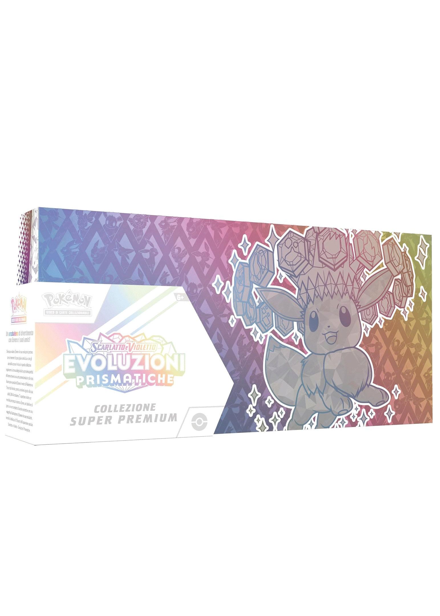 Pokémon GCC Collezione Super Premium | Eevee-EX Evoluzioni Prismatiche | 15 Buste | Italiano