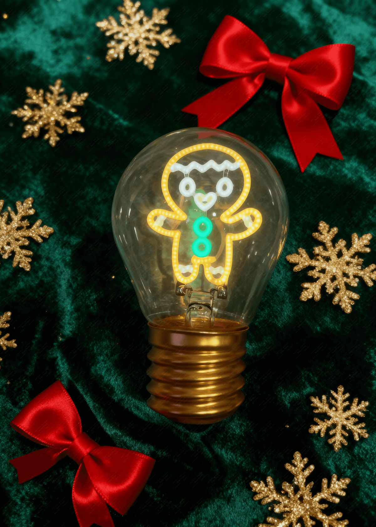 Lampadina LED Ricaricabile Pan di Zenzero – Luce Decorativa USB, 5H Autonomia | DELIN