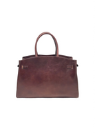 Borsa a Mano da Donna in Vera Pelle e Cuoio, Taglia Grande, Tracolla Removibile, Made in Italy – art. 112731