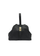 Borsa Porta Cellulare a Tracolla in Vera Pelle, Made in Italy – art. 112628 Nero
