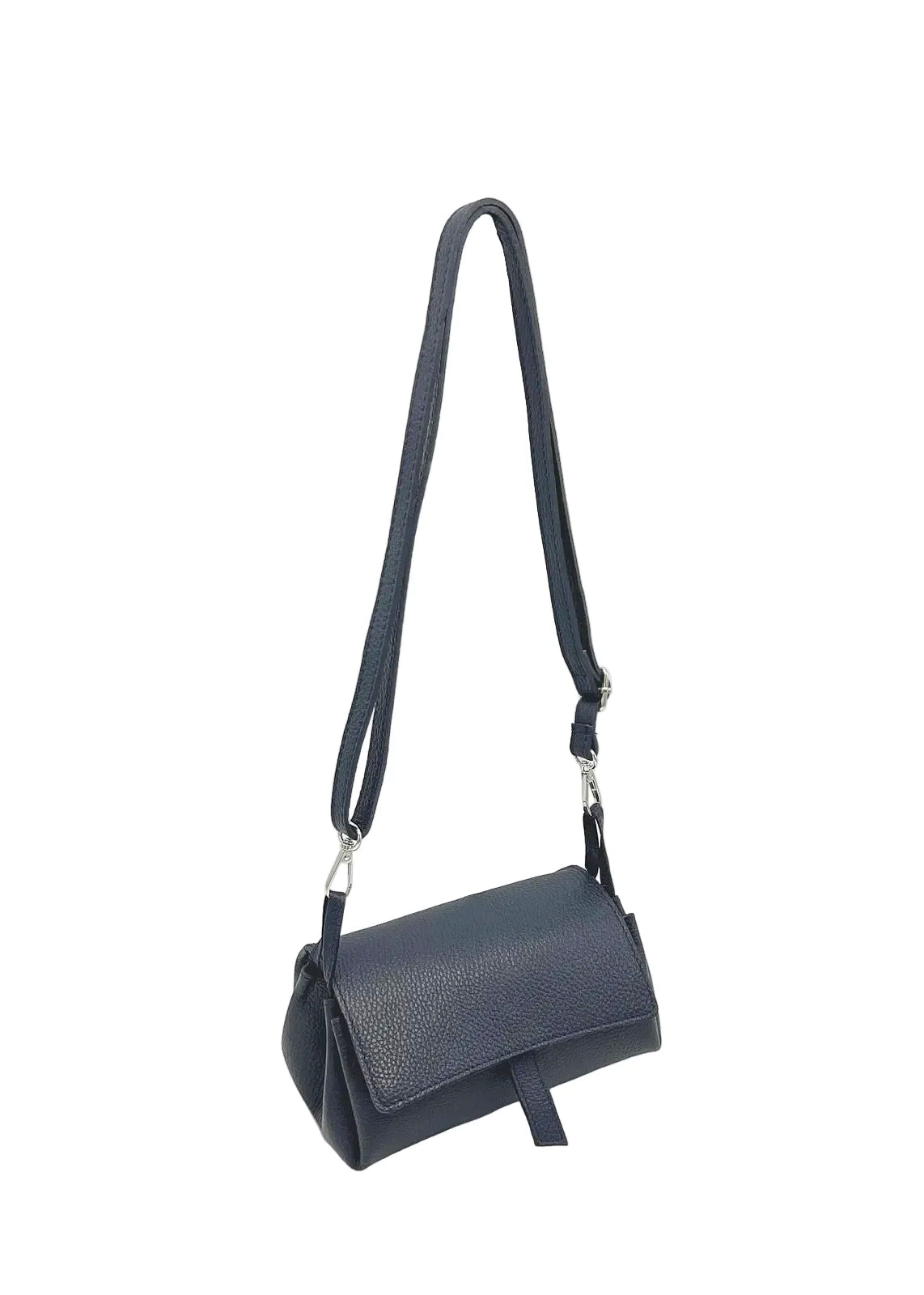 Borsa a Tracolla da Donna in Vera Pelle, Tracolla Removibile, Made in Italy – art. 112725 Blue notte
