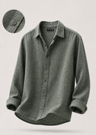 Camicia Uomo 100% Lino Naturale Made in Italy | Traspirante ed Elegante per l’Estate S-3XL Verde oceano