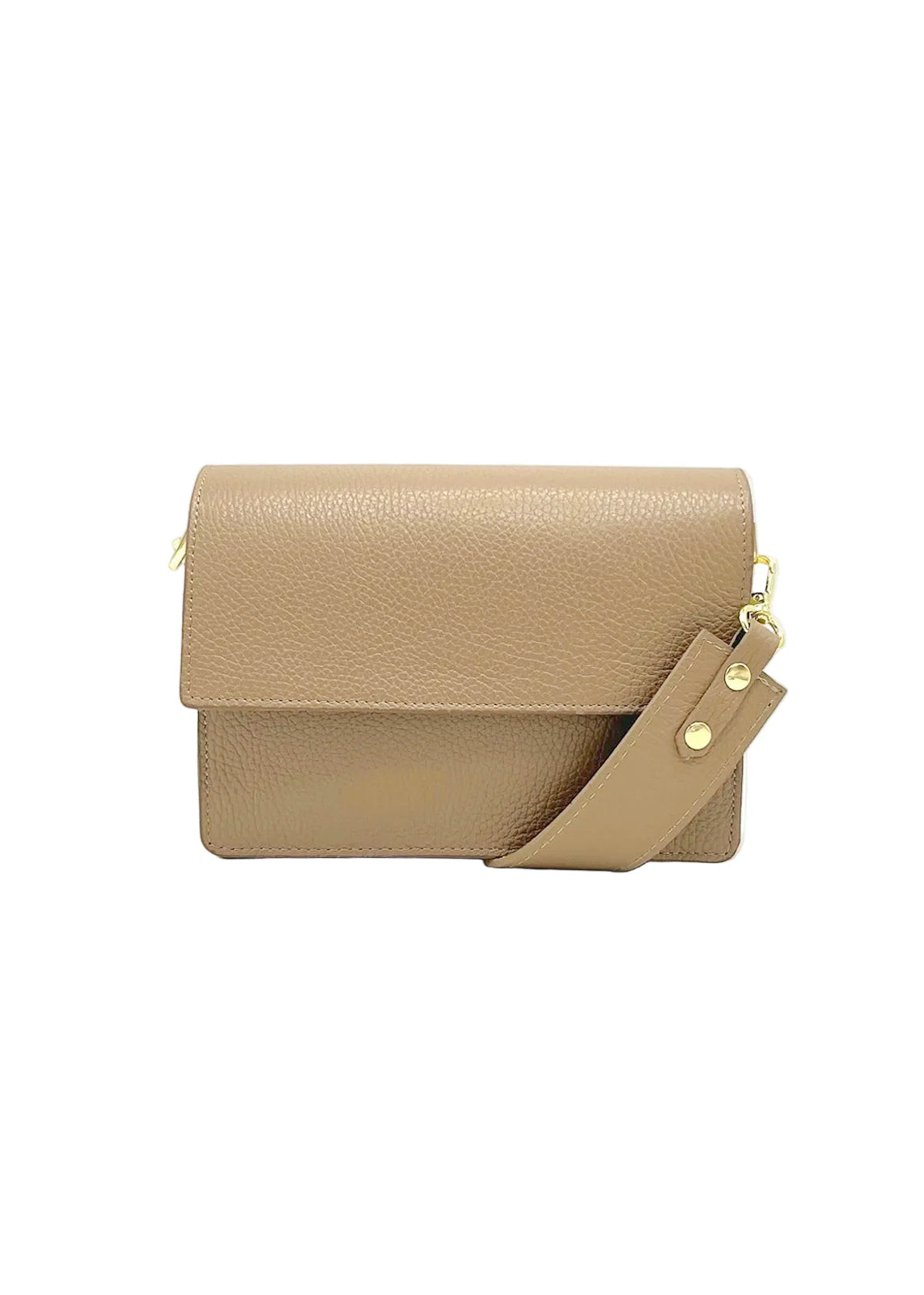 Borsa a Tracolla da Donna in Vera Pelle, 2 Tracolle Removibili, Made in Italy – art. 112540 Marrone