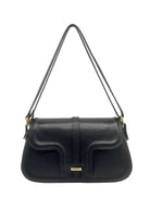 Borsa a Tracolla da Donna in Vera Pelle, 2 Modi di Indossarla, Made in Italy – art. 112729 Nero