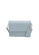Borsa a Tracolla da Donna in Vera Pelle, 2 Tracolle Removibili, Made in Italy – art. 112540 Azzurro chiaro