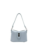 Borsa a Tracolla da Donna in Vera Pelle, 2 Tracolle Removibili, Made in Italy – art. 112745 Azzurro cielo