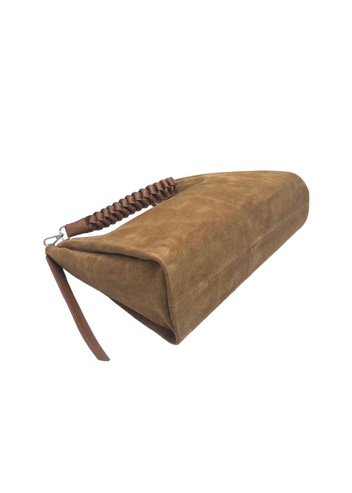 Borsa a Tracolla in Vera Pelle e Camoscio, Taglia Grande, 2 Tracolle, Made in Italy – art. 112754