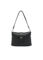 Borsa a Tracolla da Donna in Vera Pelle, 2 Tracolle Removibili, Made in Italy – art. 112745 Nero