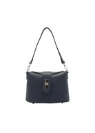 Borsa a Tracolla da Donna in Vera Pelle, 2 Tracolle Removibili, Made in Italy – art. 112745 Blue notte