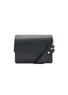 Borsa a Tracolla da Donna in Vera Pelle, 2 Tracolle Removibili, Made in Italy – art. 112540 Nero