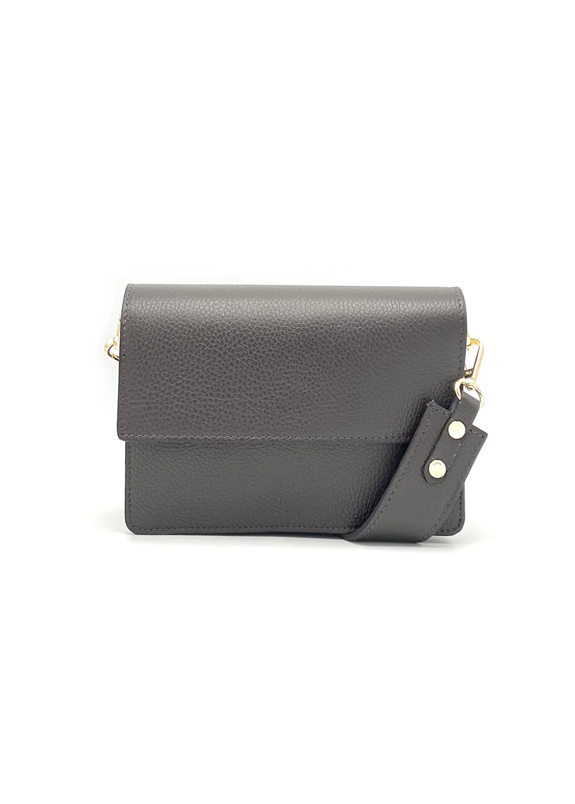 Borsa a Tracolla da Donna in Vera Pelle, 2 Tracolle Removibili, Made in Italy – art. 112540 Marrone scuro