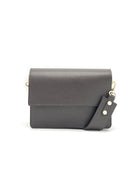 Borsa a Tracolla da Donna in Vera Pelle, 2 Tracolle Removibili, Made in Italy – art. 112540 Marrone scuro