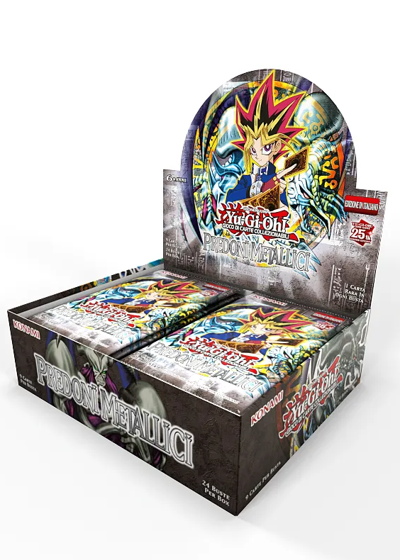 Yu‑gi‑oh! Trading card game predoni metallici 1 bustina 9 carte -italiano