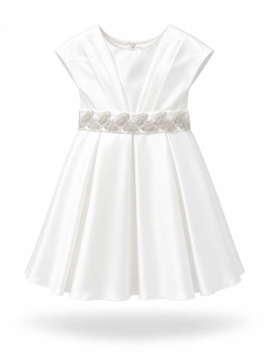 Abito Elegante Bambina Bianco Cerimonia e Matrimonio Bianco