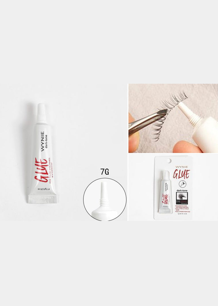 WYNIE Colla per Ciglia Finte 7g – Dark Tone, Tenuta Professionale