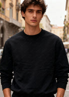 Felpa Unisex Girocollo Foderata in Pile - Pullover Caldo Classico