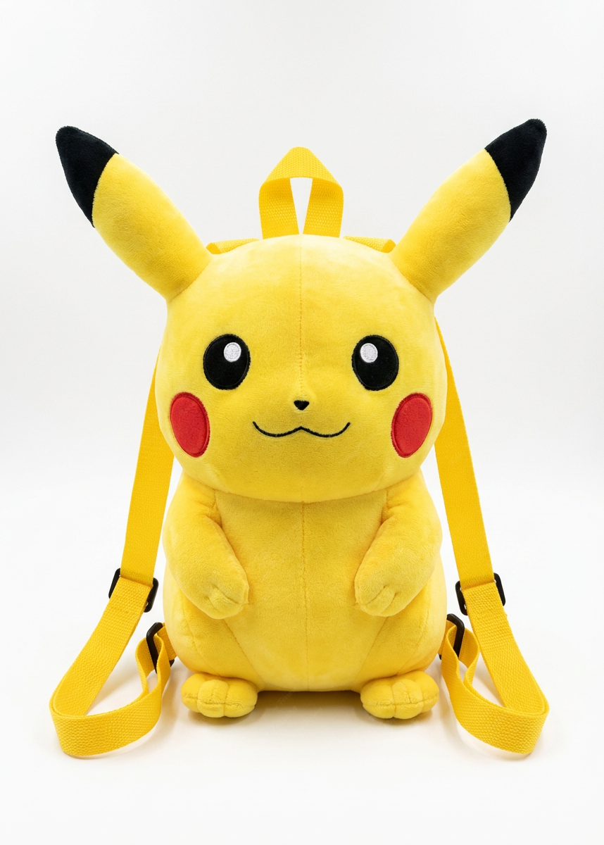 Zaino Peluche Pikachu 35cm – Spallacci Removibili | Pokémon
