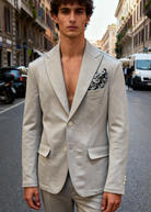Di Lorenzo Sartoria Italiana | Giacca Destrutturata SOLE NS | Moro 40 | Tg. 48-58 Greige