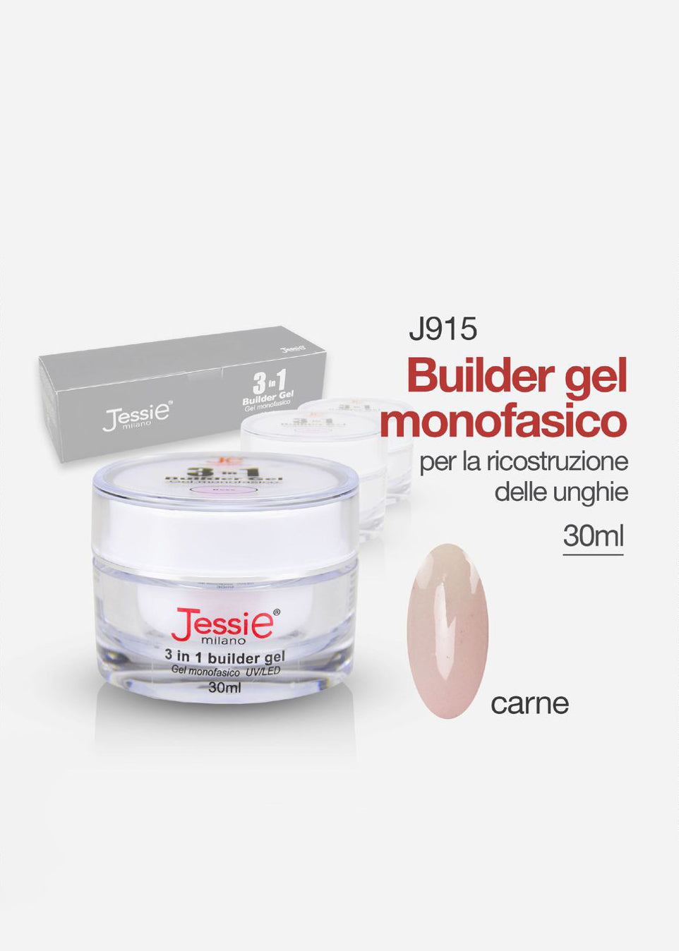 Gel Costruttore Monofasico 3in1 Carne 30ml