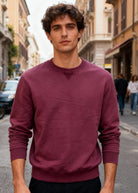 Felpa Unisex Girocollo Foderata in Pile - Pullover Caldo Classico