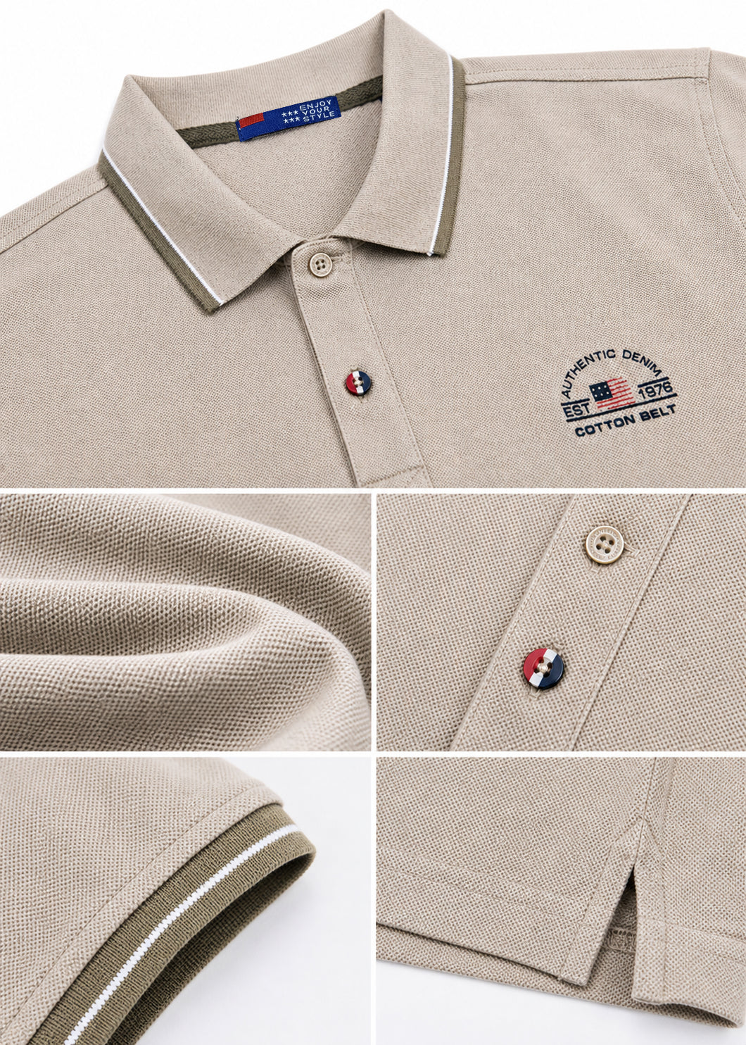 Polo Uomo 100% Cotone Made in Italy – Regular Fit, Manica Corta, Primavera Estate