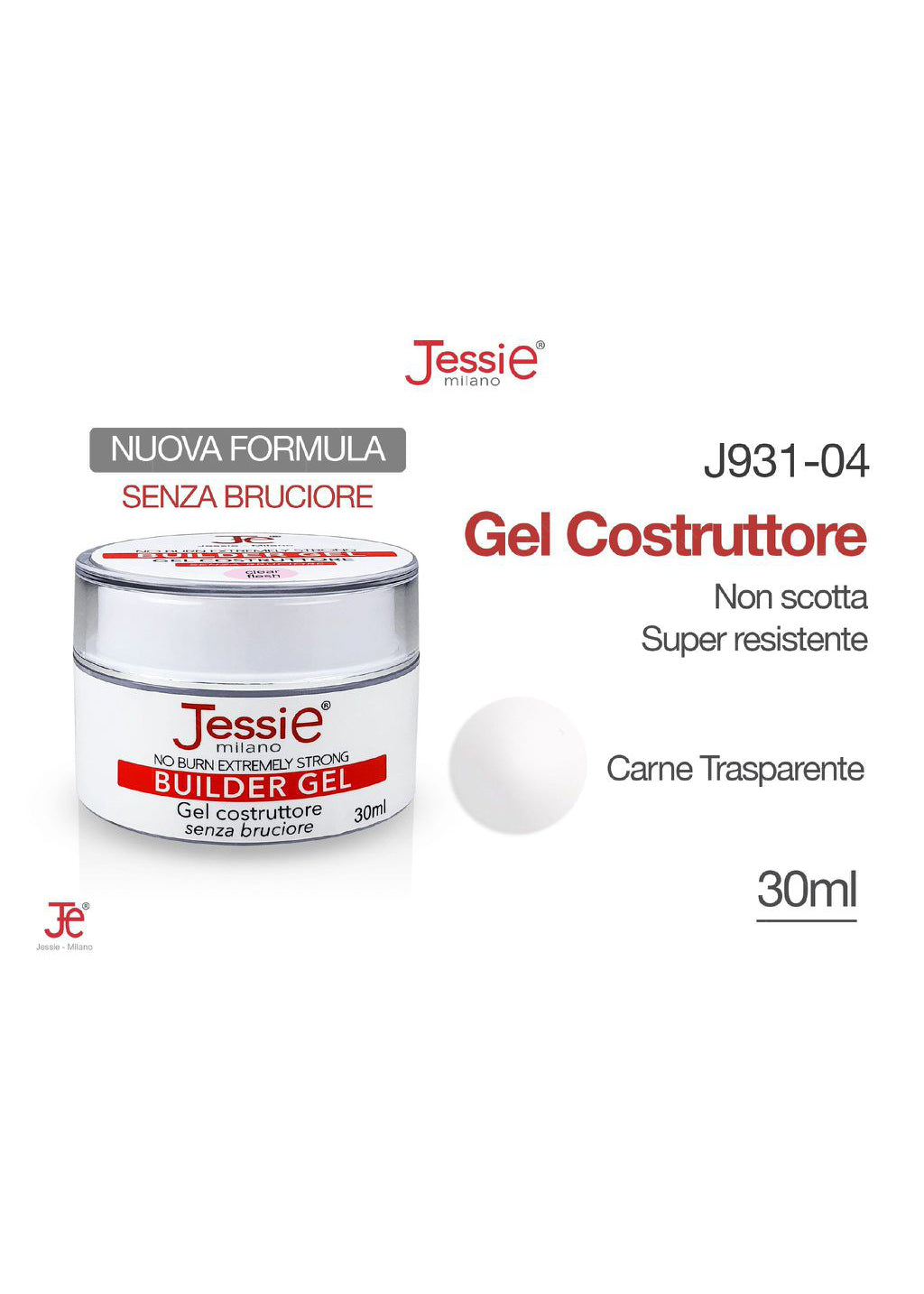 Gel Costruttore Trifasico Carne Trasparente 30ml