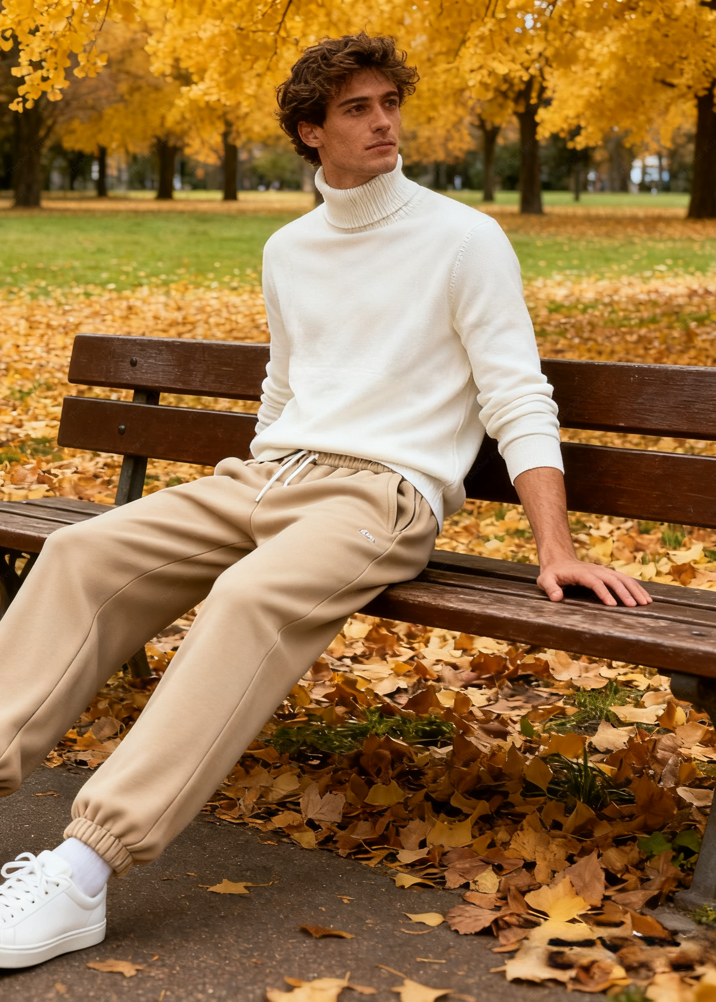Maglione Uomo Dolcevita Classico - Doppio Collo Alto Maglia Fine Elegantec t-003