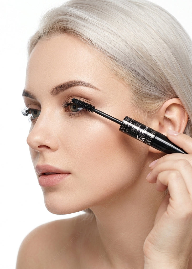 WYNIE Mascara Volume Estremo 24H Waterproof + Eyeliner di Precisione 6ml