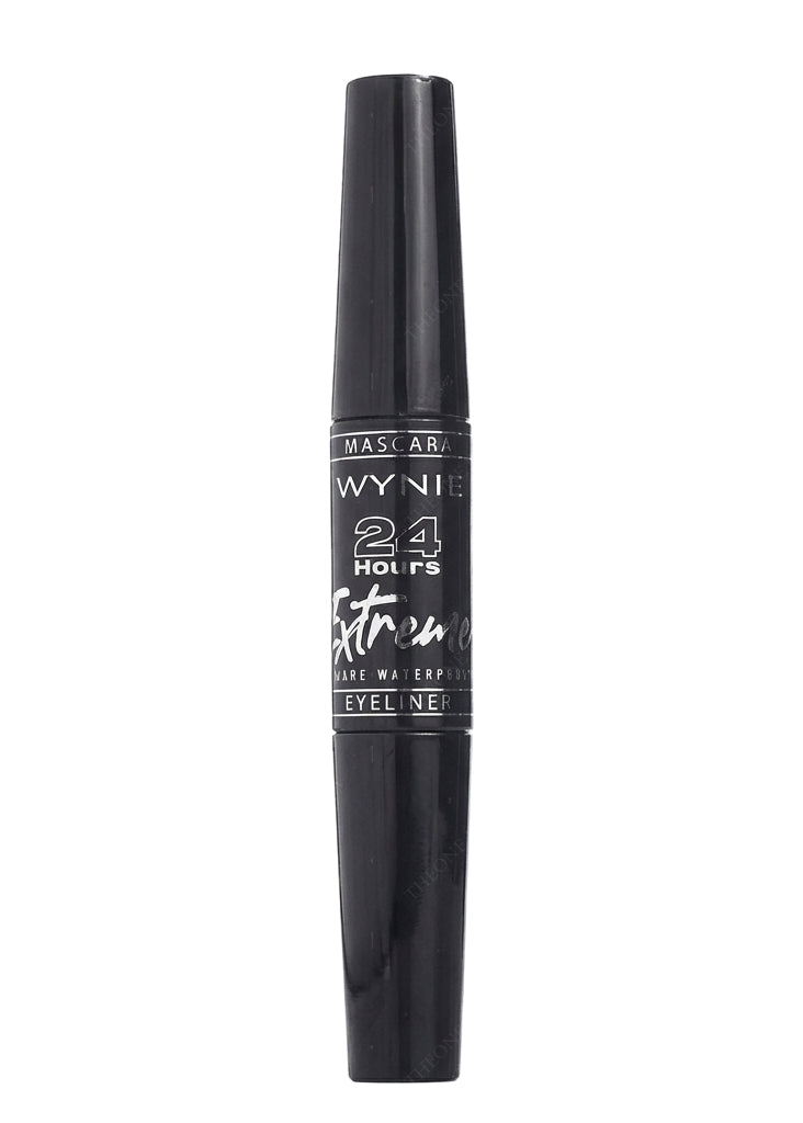 WYNIE Mascara Volume Estremo 24H Waterproof + Eyeliner di Precisione 6ml