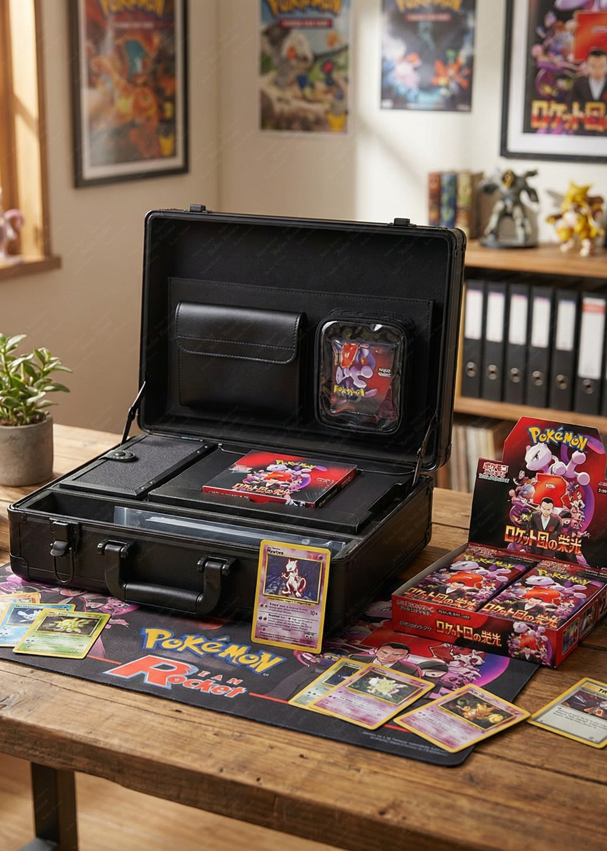 Pokémon The Glory of Team Rocket | Attache Case Set | 30 Buste | Edizione Giapponese Limitata